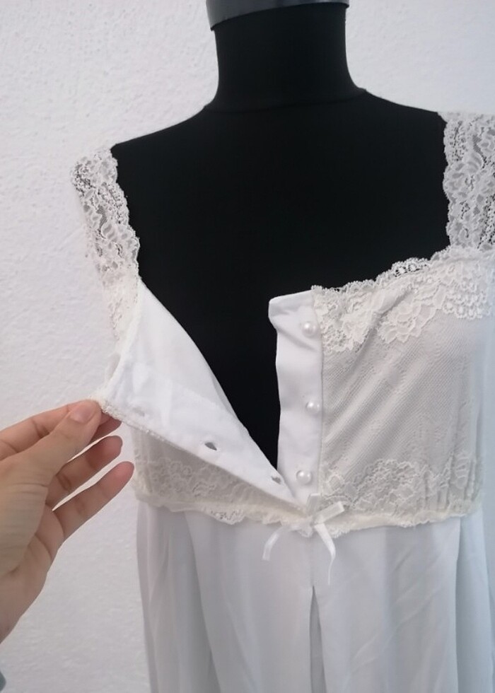 Lohusa Gecelik sabahlık takimi - Görsel 3