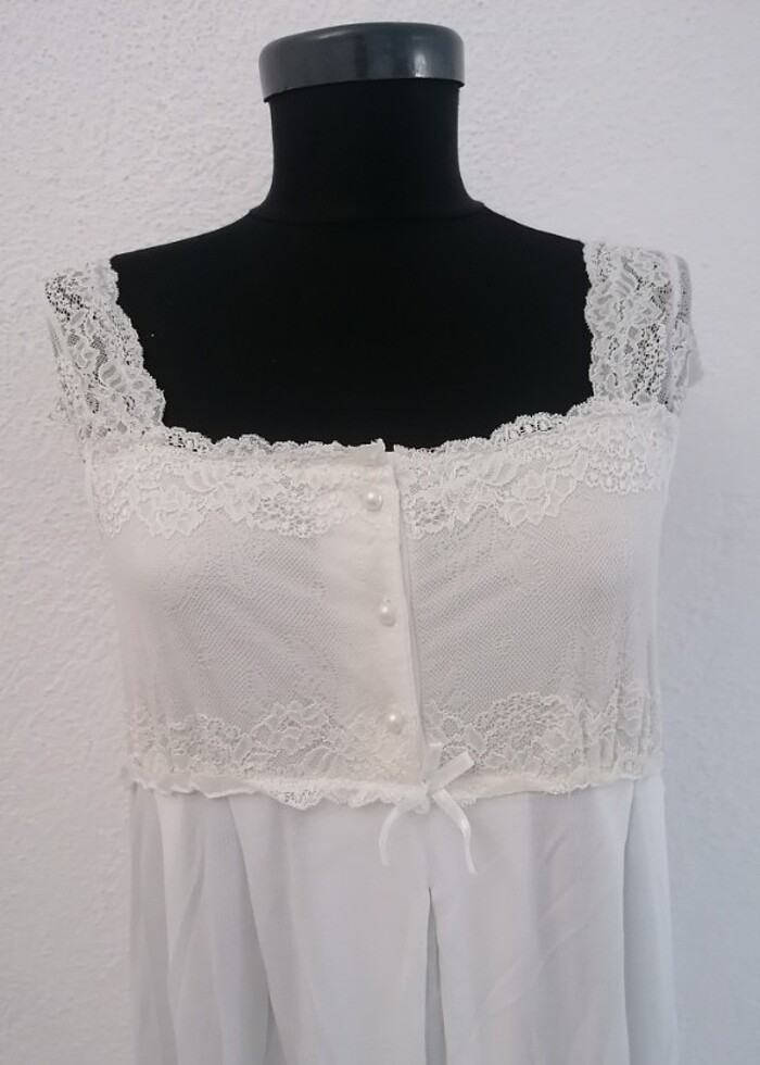 Lohusa Gecelik sabahlık takimi - Görsel 4