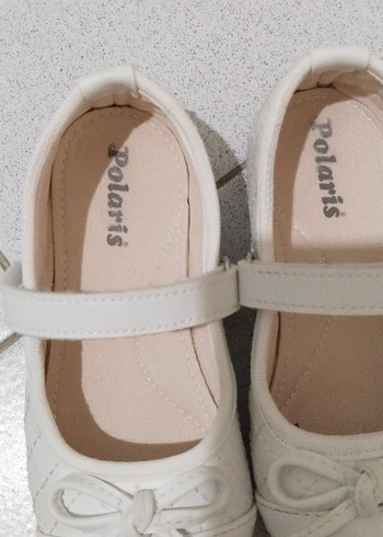 Beyaz Kız Çocuk Babet Ayakkabı - Görsel 3