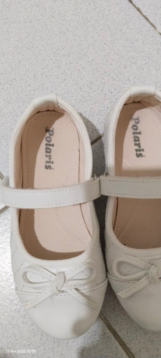 Beyaz Kız Çocuk Babet Ayakkabı - Görsel 3