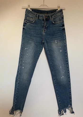 Reserved denim Kadın Mavi Denim Regular Fit Sokak Stili Jean