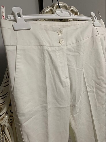 m Beden beyaz Renk Bayan klasik pantolon