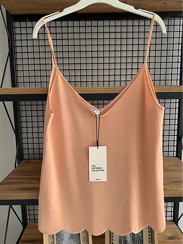 Zara askılı trikolu bluz