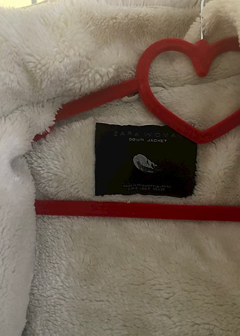 s Beden beyaz Renk Zara Beyaz Kürklü Kadın Mont