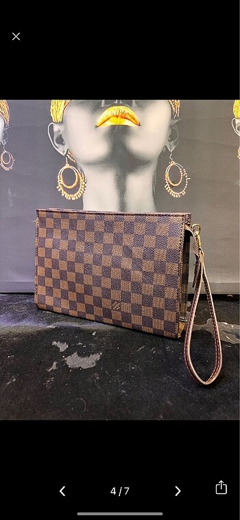 Beden kahverengi Renk Louis Clutch