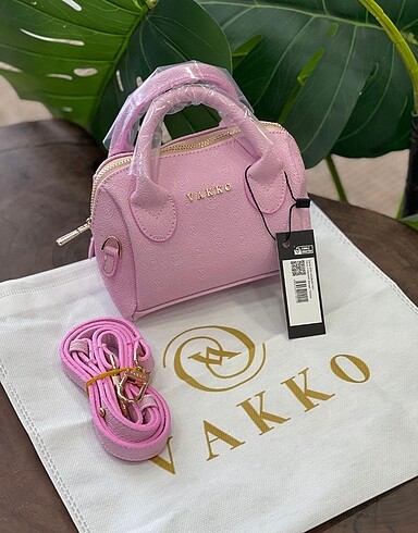 Vakko mini + toz torbası pembe