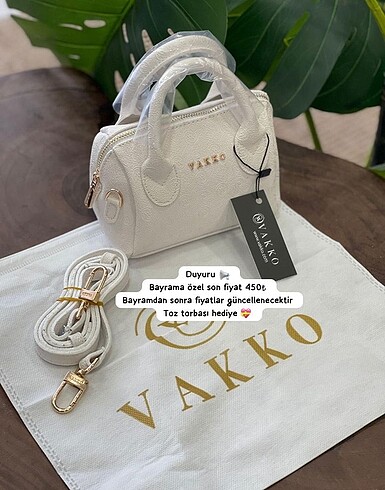 Vakko beyaz + toz torbası