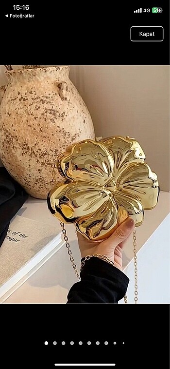 Çicek abiye gold