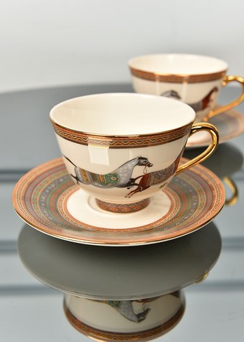 Hermes At Desenli 2'li Fincan Takımı - Görsel 3