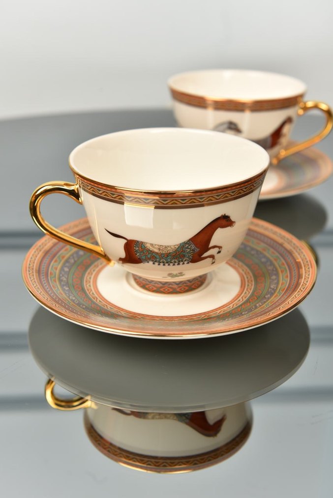 Hermes At Desenli 2'li Fincan Takımı - Görsel 4