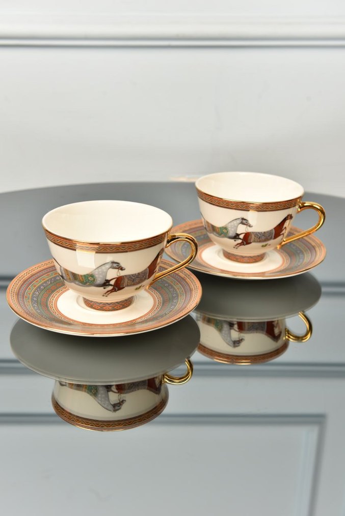 Hermes At Desenli 2'li Fincan Takımı - Görsel 2