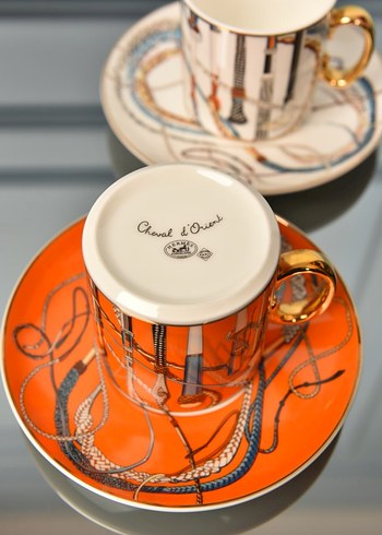 Hermes Altın Detaylı Fincan Takımı - Görsel 5