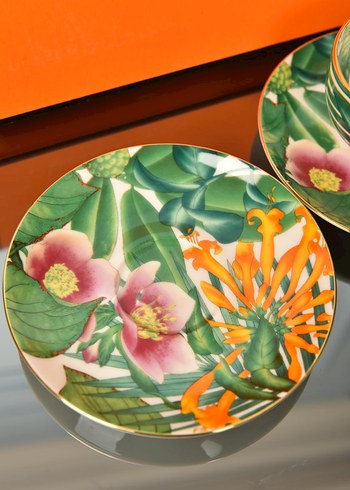 Renkli Tropikal Desenli 2'li Fincan Takımı - Görsel 5