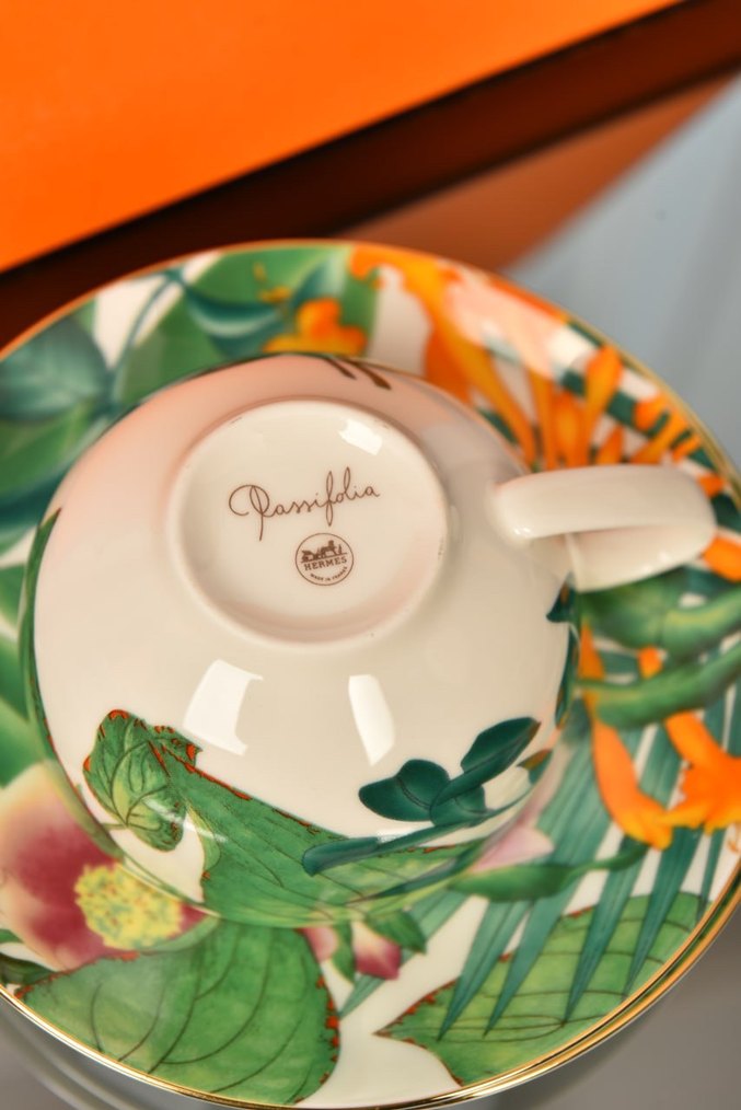 Renkli Tropikal Desenli 2'li Fincan Takımı - Görsel 4