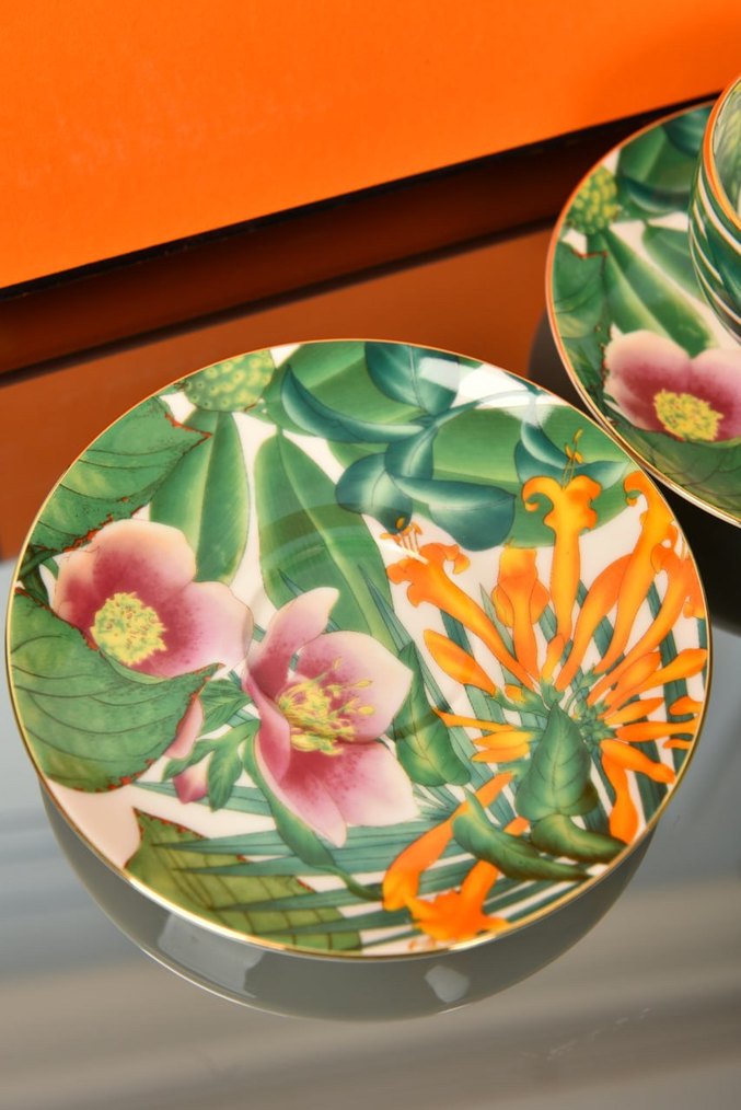 Renkli Tropikal Desenli 2'li Fincan Takımı - Görsel 5