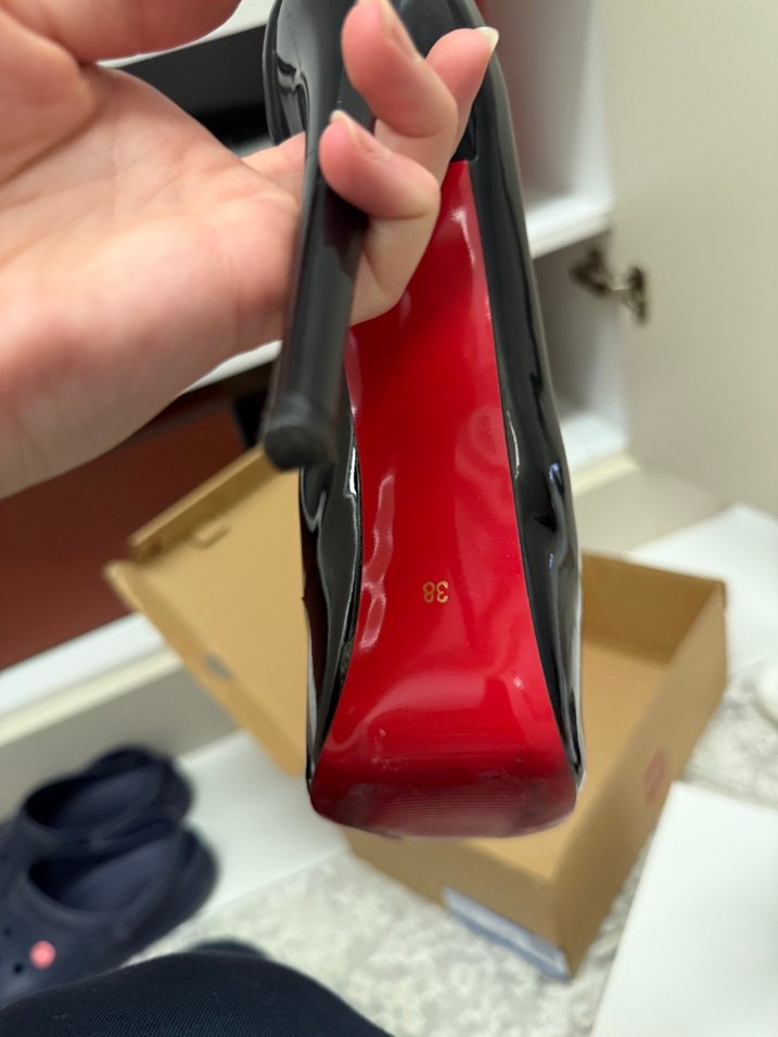 Siyah Rugan Tokalı Stiletto Topuklu Kadın Ayakkabı - Görsel 4