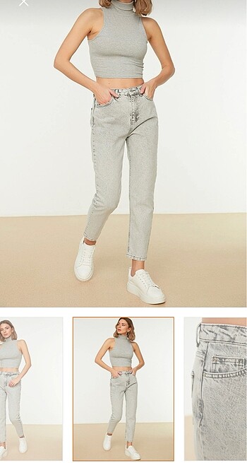 Yüksek bel Mom jeans