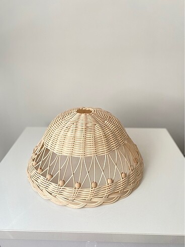 Rattan boncuklu avize