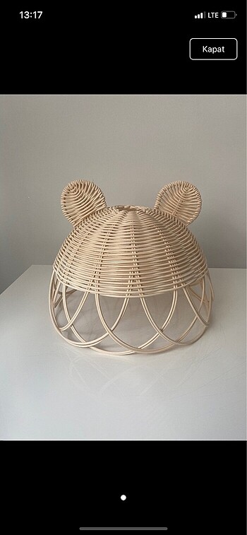 Rattan avize