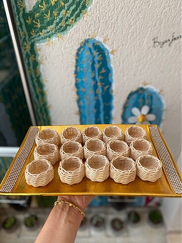 Rattan mini sepet hediyelik