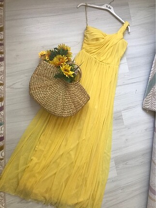 s Beden sarı Renk Sarı elbise