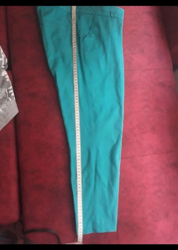 yesil Kemerli Kadın Kumaş Pantolon - Görsel 5