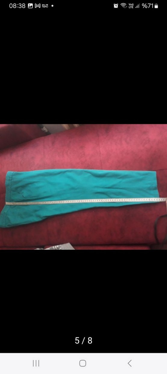 yesil Kemerli Kadın Kumaş Pantolon - Görsel 2