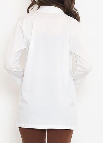 Beyaz spor ceket - Görsel 7