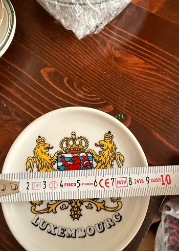 Bordo Baskılı Lüksemburg Tabak - Görsel 4