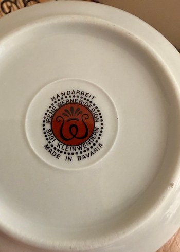 Bordo Baskılı Lüksemburg Tabak - Görsel 3