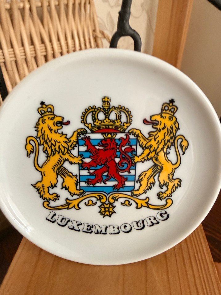 Bordo Baskılı Lüksemburg Tabak - Görsel 2
