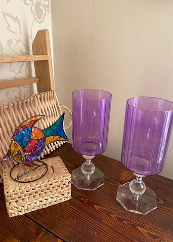 Mor Ayaklı İkili  mumluk - Görsel 5