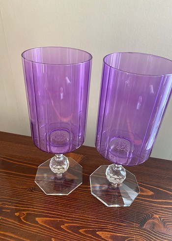 Mor Ayaklı İkili  mumluk - Görsel 3