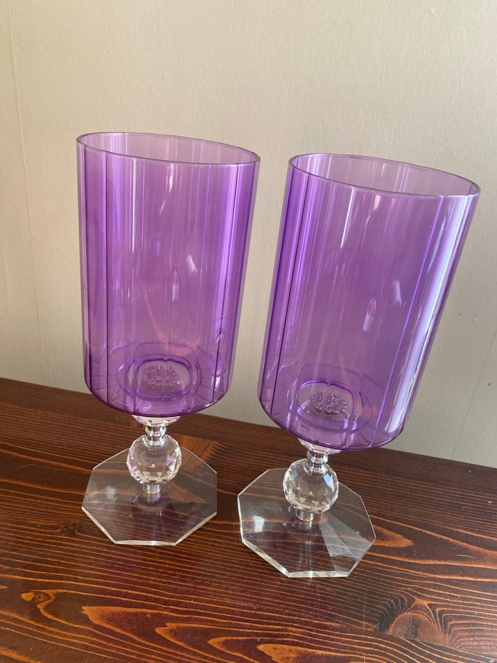 Mor Ayaklı İkili  mumluk - Görsel 4