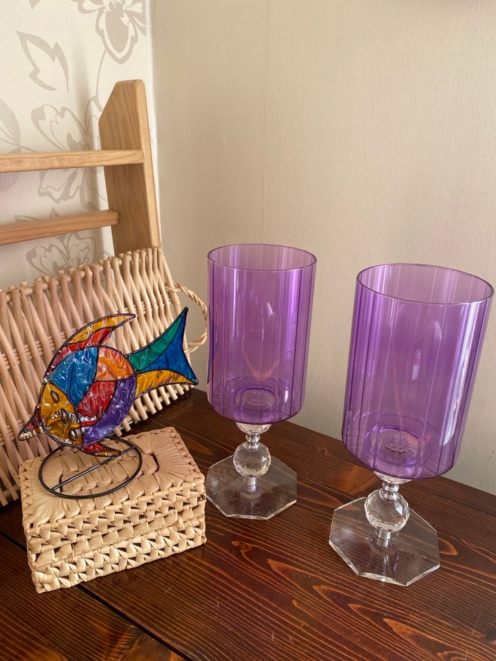 Mor Ayaklı İkili  mumluk - Görsel 5