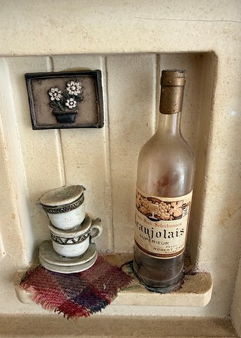 Beyaz Mini Mutfak Dekoratif Tablo Diorama - Görsel 4