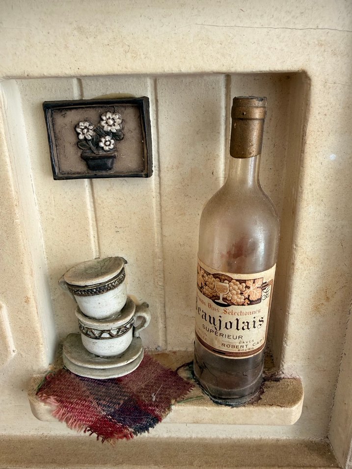 Beyaz Mini Mutfak Dekoratif Tablo Diorama - Görsel 4