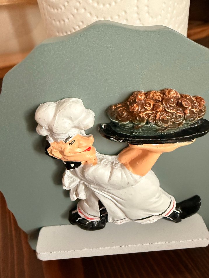 Şef Figürlü Kağıt Havlu Tutucu - Görsel 2