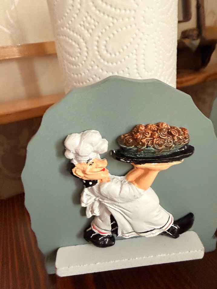 Şef Figürlü Kağıt Havlu Tutucu - Görsel 3