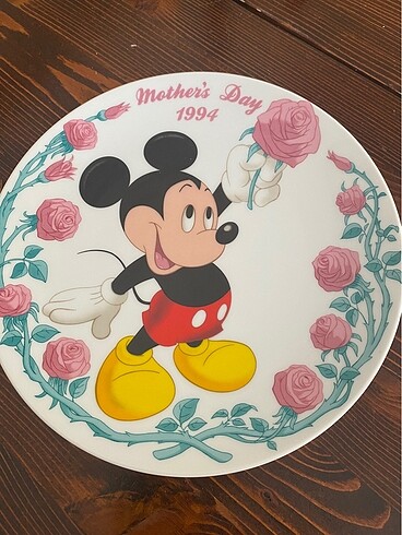 Beden ten rengi Renk Micky Mause Duvar Tabağı