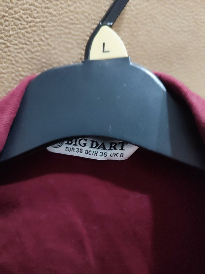 Bordo Mini kot Ceket Fermuarlı - Görsel 2