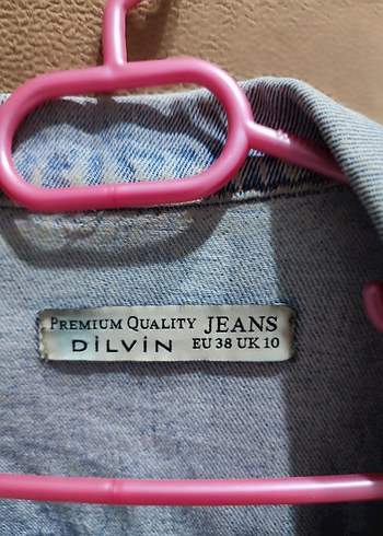 Kadın Mavi Denim Düğmeli Ceket - Görsel 2