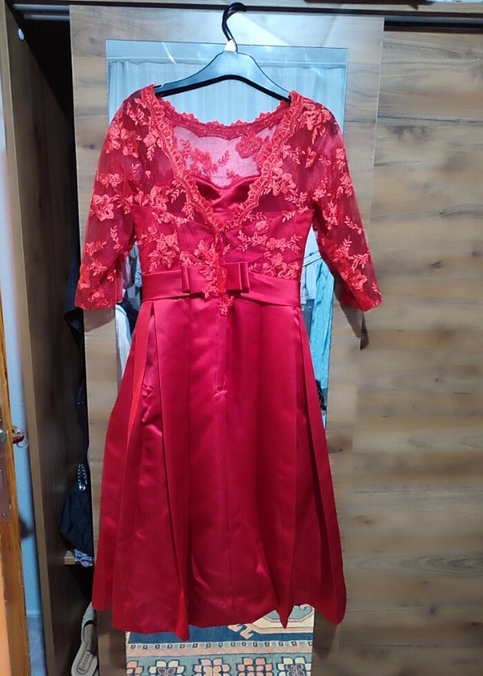 Mezuniyet nişan vb abiye midi boy elbise - Görsel 4