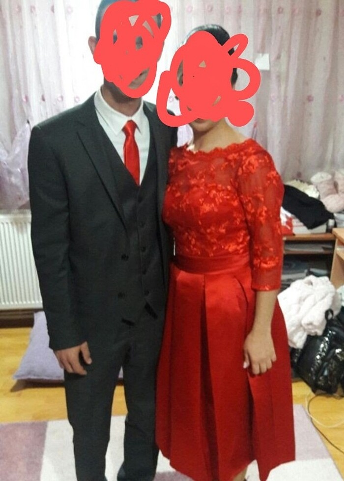 Mezuniyet nişan vb abiye midi boy elbise - Görsel 5