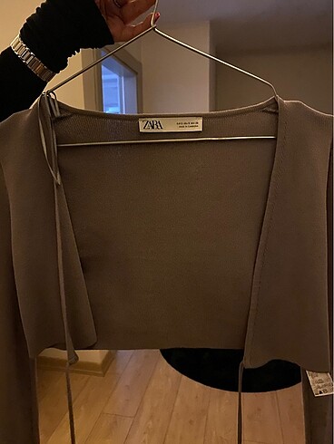 Zara Gri kısa hırka