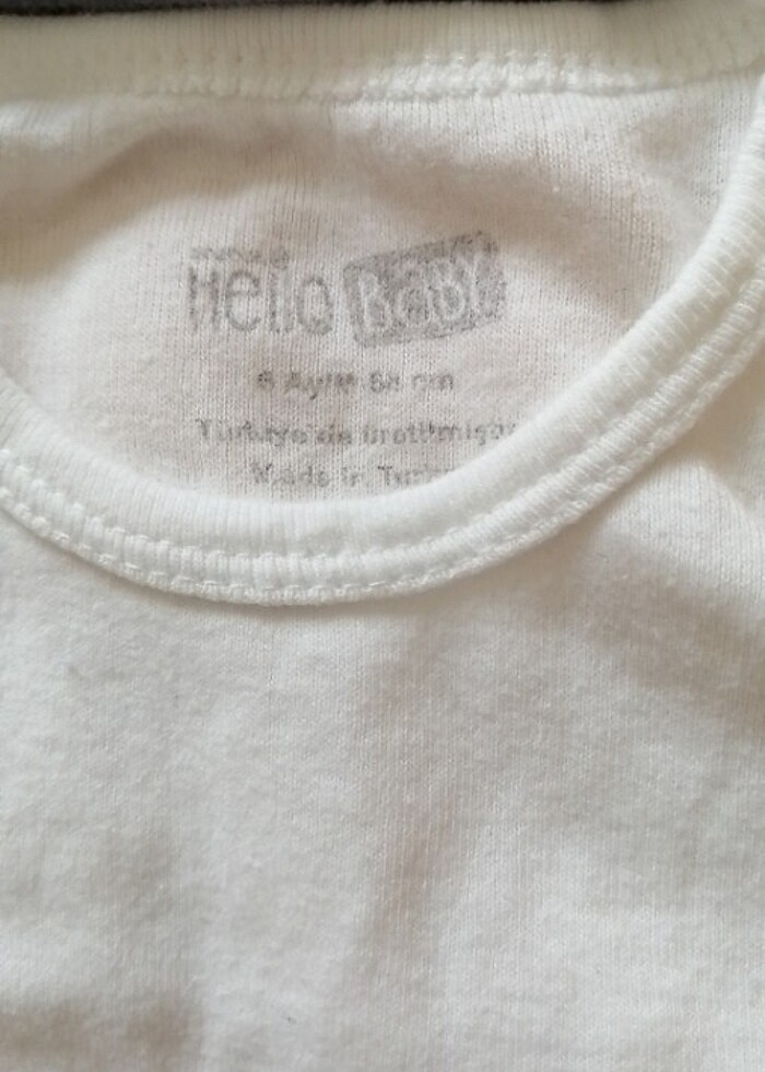 Hello baby çıtçıtlı body kolsuz - Görsel 2