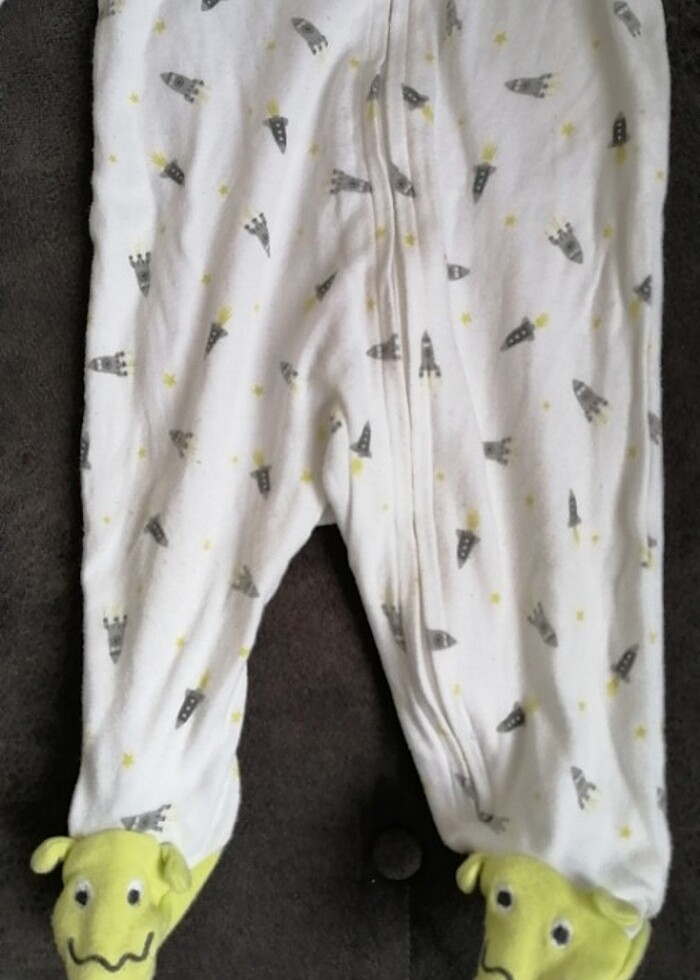 Uzun kollu patikli fermuarlı tulum  - Görsel 2