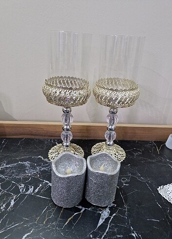 6 parça Aynalı jardinyer set - Görsel 5