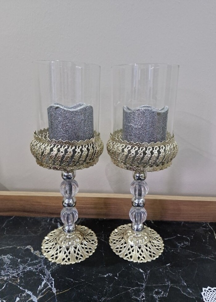 6 parça Aynalı jardinyer set - Görsel 2