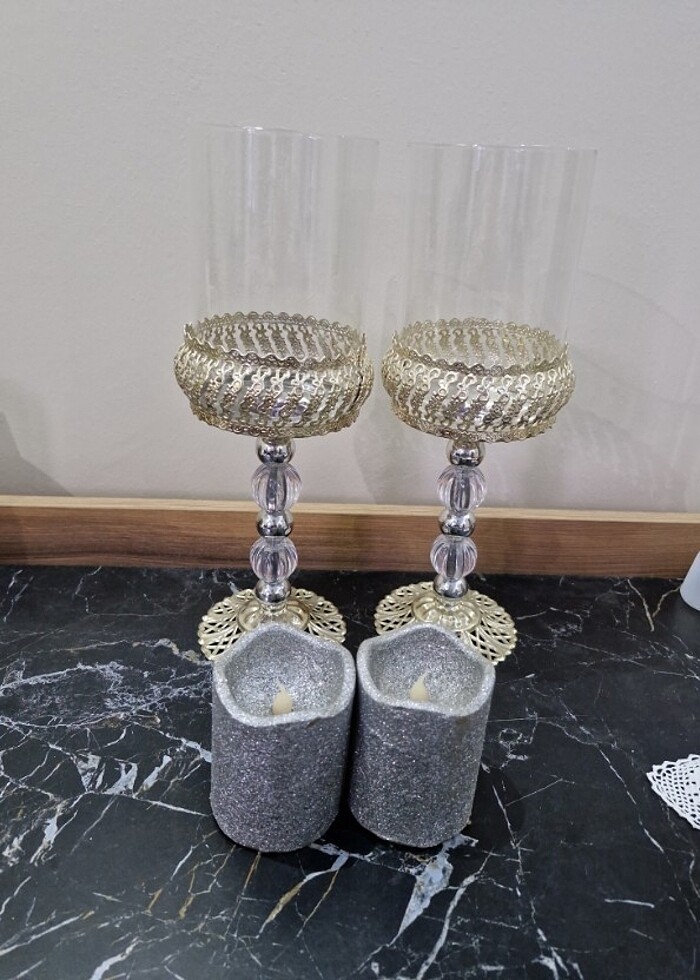 6 parça Aynalı jardinyer set - Görsel 5